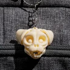 Chaveiro Esqueleto Animal Ósseo Articulado Keychain