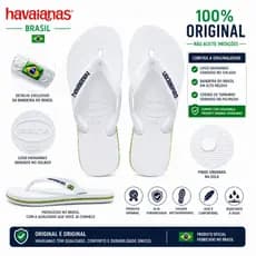 Chinelo Havaianas Brasil Original Bandeirinha Unissex Confortável Borracha Legítima