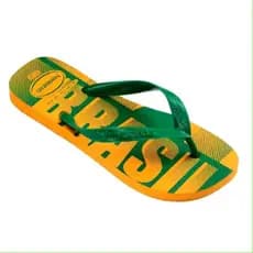 Chinelo Havaianas Top Vai Brasil Estampa Brasil Original Masculino Copa Confortável Pronta Entrega