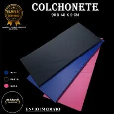 Colchonete Academia 90 x 40 x 2cm  - ESPUMA D28 - Ginástica Creche Pets Trocador Pilates Yoga