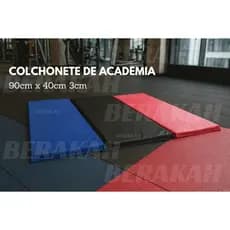Colchonete Academia 90x40x3cm D23/D28 Napa Impermeável Preto Azul Rosa Academia Creche Pilates