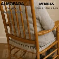 ALMOFADA P/ ASSENTO - ESPUMA D28 - 42X42X6CM - CADEIRAS ESCRITÓRIO BANCO DE CARROS CADEIRA DE RODAS