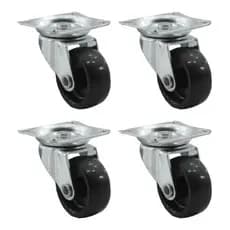 Kit 4 Rodinhas Giratórias Móveis Vaso Mini Rodízio Roda