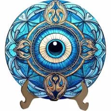Mandala Mau-Olhado Olho Grego Mod3 em MDF - Decoração Espiritual