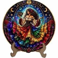 Mandala Cigana Sete Saias - Arte Estilo Vitral