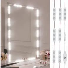 WEIGUANG⚡ Espelho Iluminado Com Luz Led Para Espelho De Maquiagem Para Banheiro Com Luz Ajustável Por USB