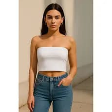 Kit 5 Tops Tube Feminino  Tomara Que Caia Moda Verão Academia