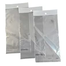 Saco Adesivado Plástico Solapa Com Furo 11x23,5 100 Un