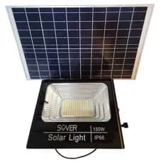 Refletor Led Placa Solar 150w Prova D'agua Ip66 Branco Frio Preto Branco-frio