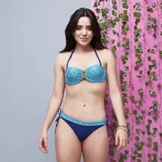 1941 - Biquíni Feminino/Moda Praia/Com Estampa/Com Bojo.