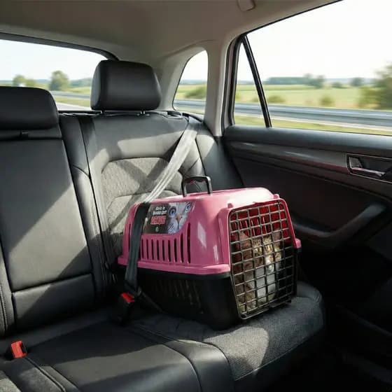 Caixa Transporte Coelho Gato Cachorro Viagem Segura N1