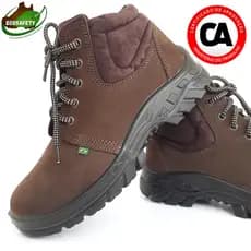 Botina bota De Segurança Nobuck Bico De Pvc ecosafety CA Epi