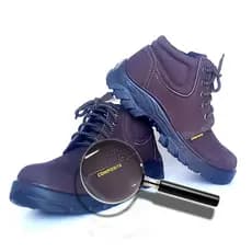 Bota Botina Bico Com Bico Composite Confortável De Couro C.a 47.167