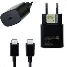 Tipo C Carregador de 25w Turbo Compatível Galaxy S24 Ultra