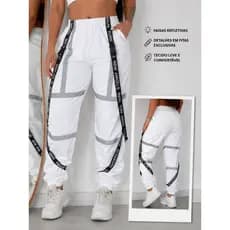 Calça Jogger Feminina Refletiva – Estilo Urbano, Confortável