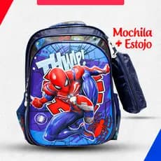 mochila escolar infantil 3D mochila de costas mochila mais estojo varios personagens