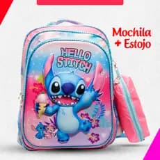 mochila escolar infantil 3D mochila de costas mochila mais estojo varios personagens