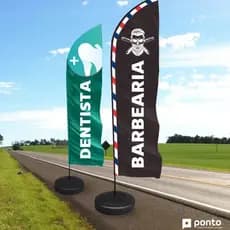 Tecido Dupla Face Somente o Tecido  Wind Banner Pronto Entrega