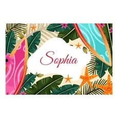 Canga Saida De Praia Personalizada Com Nome 100x145cm