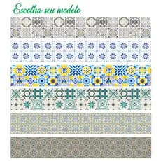 Faixa Adesiva Decorativa Vinil 100 X 15 cm Decoração Papel de Parede Cozinha