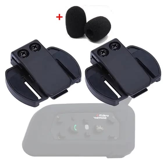 Clipe Suporte Para Intercomunicador De Capacete Mod V6 com 02 unidades