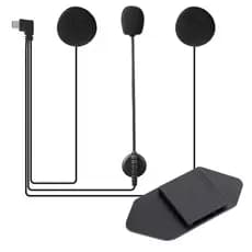 1x Fone de Ouvido Intercomunicador V6 PRÓ+ com SUPORTE