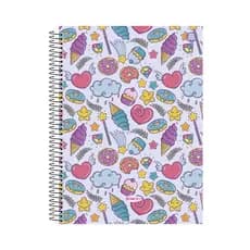 Caderno Feminino 10 Matérias – Estampas Diversas, Escolar, Alta Qualidade