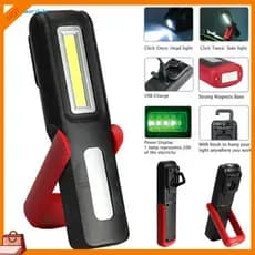 EDGward9.br ic Portable USB Rechargeable LED COB Flashlight Work Light Torch Light