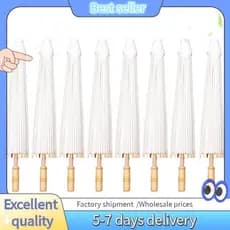 E7G-8PCS Guarda-Sol De Papel Chuva De Casamento Favor De Festa Chuvas De Bambu Para Peças Centrais De Chá De Panela Ader