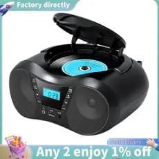E7-Portátil CD Player Bluetooth AM/FM Rádio Estéreo , Compatível Com/- R/RW Para Casa