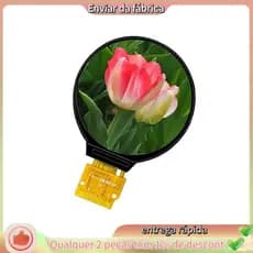 1 PCS 1.28 Polegada Ips Display LCD Colorido Redondo 240x240 Preto PCB HD GC9A01 Driver