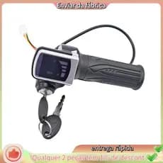 Aperto Do Acelerador Com Indicador De Energia De Bloqueio De Chave 36V Para Scooter Elétrica Bicicletas Elétricas E Moto