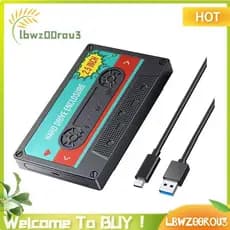 USB C SATA III 2.5 " Polegada Gabinete De Disco Rígido Clássico SSD HDD Caixa De Armazenamento Externo À Prova De Choque