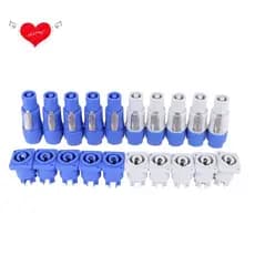 10 set PowerCON Type A NAC3FCA+NAC3MPA-1 Chassis Plug Panel adapter