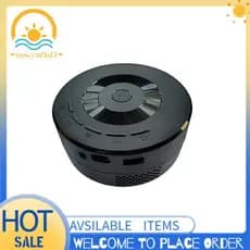 Unidade Flash USB Compatível Mini Projetor Redondo Com Fio Espelhamento De Tela Suporta Para Android IOS 1080P Formato M