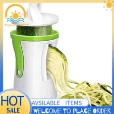 Espiralizador De Vegetais , Cortador Espiral Resistente , 2 Peças , Macarrão , Espaguete , Fatiador De Alimentos