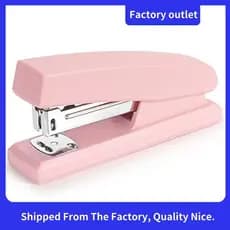 1 PCS Grampeador Para Suprimentos De Grampeadores Portáteis De Mesa (Rosa)