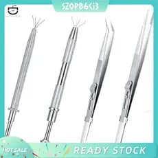 [szopb6ci3 . br] Pinças Multiuso Ferramenta Para Joias Suporte Gemas Conjunto De 4 Extra Finas
