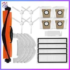 Para Robô Vácuo X10 Peças De Reposição Acessórios Escova Lateral Principal Filtro Hepa Mop Pano Saco Poeira
