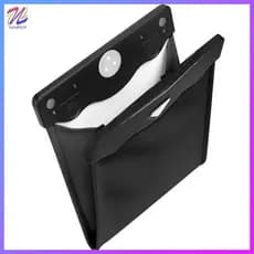 Lixeira De Carro LED Bolsa De Lixo À Prova D'água Bolso De Armazenamento De Couro PU De Vazamento Reutilizável