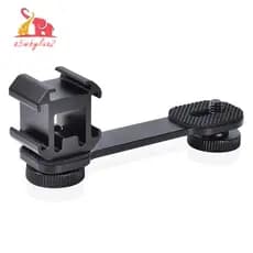Adaptador De Suporte De Extensão Universal Para Montagem De Sapatos Frio Triplo Luz De Vídeo LED DSLR Estabilizador De Gimbal Telefônico