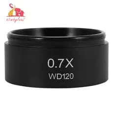 WD120 0.7X Lente Auxiliar De Microscópio Estéreo Trinocular Barlow De 48mm Rosca