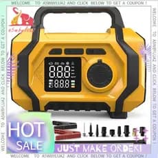 Compressor De Ar Sem Fio Do Inflador De Pneus 150PSI Portátil Para De Carro , Energia De Emergência Da Bomba Bicicleta B