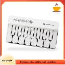 Teclado Eletrônico Mini Piano Bolso Portátil Bonito Gamer Educacional Para Crianças Presente Branco