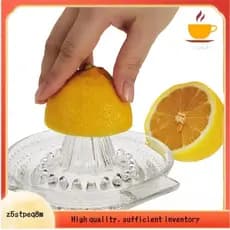Espremedor Manual De Vidro Sem Chumbo-Qualidade Premium Para Extrator De Suco De Limão , Laranjas E Frutas Cítricas Uso
