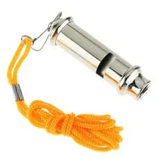 Apito De Metal De Emergência Com Cordão Novo Aviso De Chegada