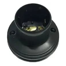 soquete e27 teste de lâmpada preto com borne bocal testador