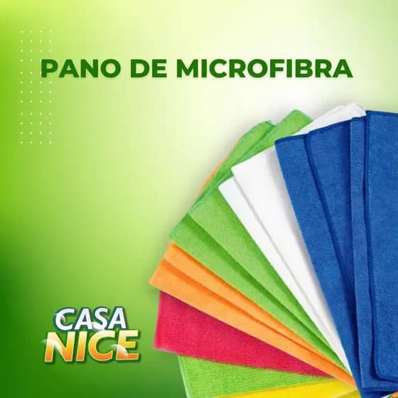 Kit 5 Panos Microfibra 40x40cm