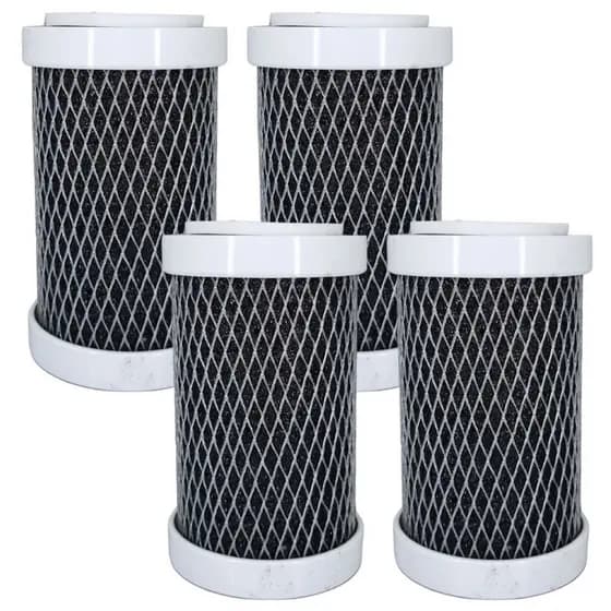 Kit 4 Refil Filtro Carbon Block 4 7/8 Com Carvão Ativado