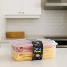Porta Frios Duplo Hermético 1000ml Cozinha Geladeira Café Da Manhã